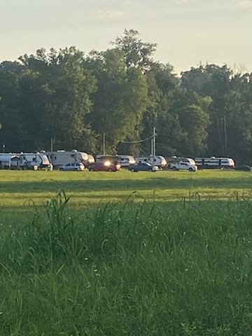 Campers at the campground